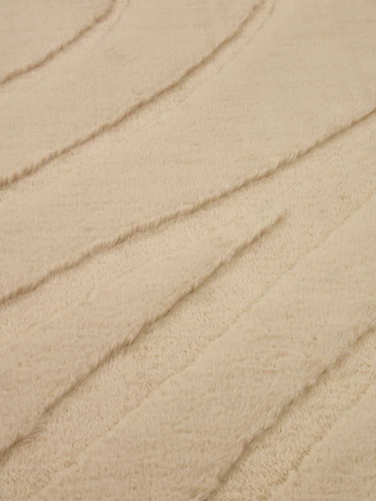 Alfombra redonda STORSIPPA – 160 cm de diámetro, color beige. - Image 4