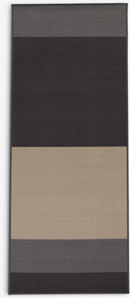 Alfombra FYR – 80x200cm, Gris/Beige